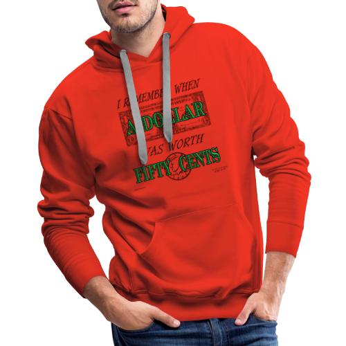 Dollar Front/Back (Light Backgrounds) - Men's Premium Hoodie
