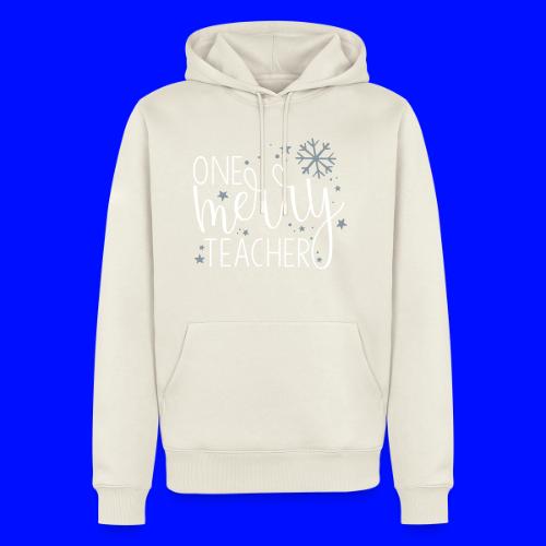 One Merry Teacher Christmas Teacher T-Shirt - Men's Premium Hoodie