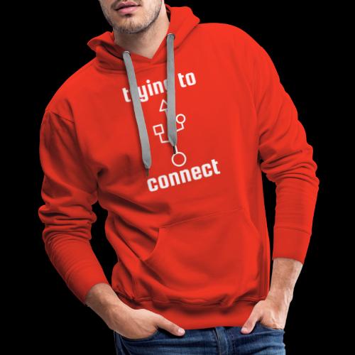 Trying to Connect | USB Nerd Love - Men's Premium Hoodie