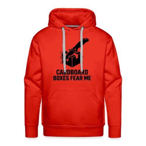 Cardboard Boxes Fear Me - Funny EDC Pocket Knife - Men's Premium Hoodie