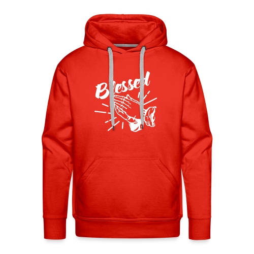 Blessed - Alt. Design (White Letters) - Men's Premium Hoodie