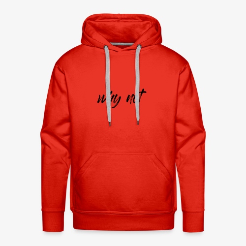 Why Not? For pale shirt - Men's Premium Hoodie
