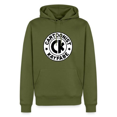 Cartoonist Kayfabe EC logo Black letters on White - Men's Premium Hoodie
