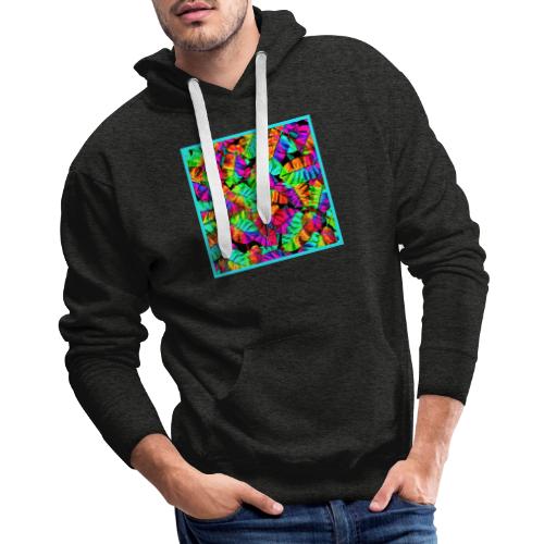 Chic Leaf Pattern Stylish Elegance - Men's Premium Hoodie