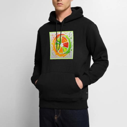Citrus Splash Design - Men's Premium Hoodie