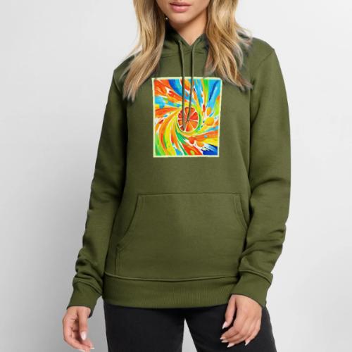 Citrus swirling Splash Design - Men's Premium Hoodie