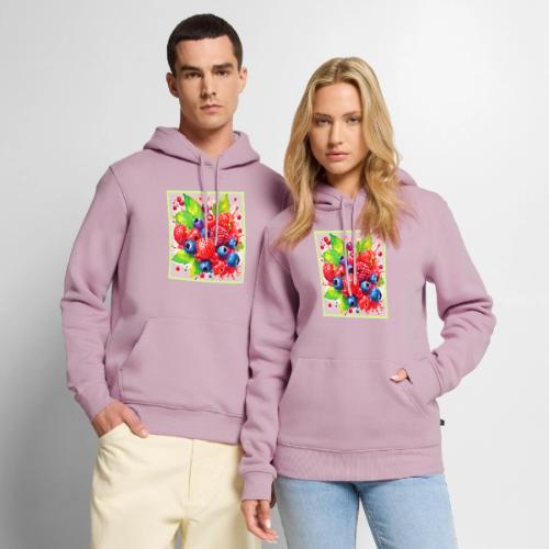Summer Berry Splash Design - Men's Premium Hoodie