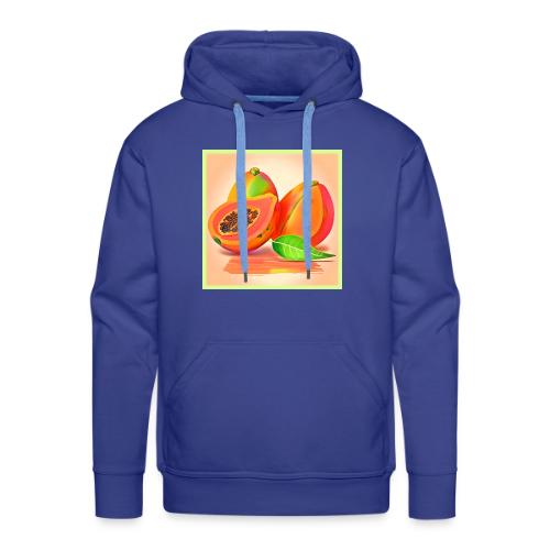 Sliced Papaya Freshness - Men's Premium Hoodie