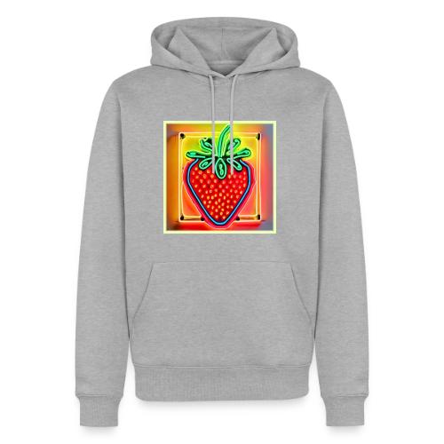 Colorful Strawberry Neon Glow - Men's Premium Hoodie