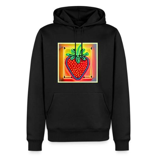 Colorful Strawberry Neon Glow - Men's Premium Hoodie