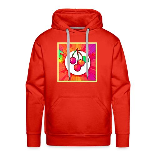 Cherry Pop Art Burst - Men's Premium Hoodie
