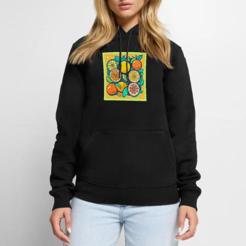 Citrus Fruit Art Design - Men's Premium Hoodie