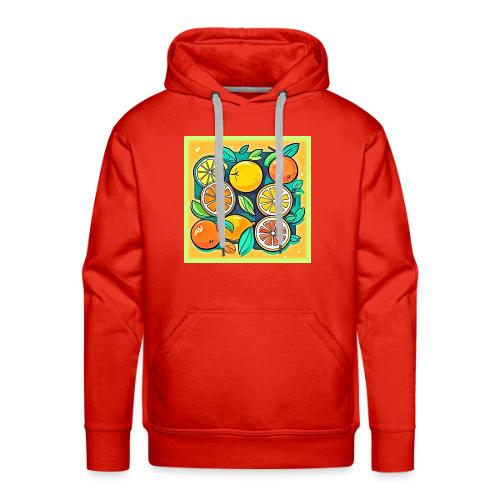 Citrus Fruit Art Design - Men's Premium Hoodie
