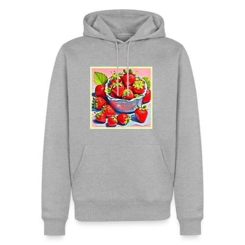 Fresh Strawberry Bowl - Men's Premium Hoodie
