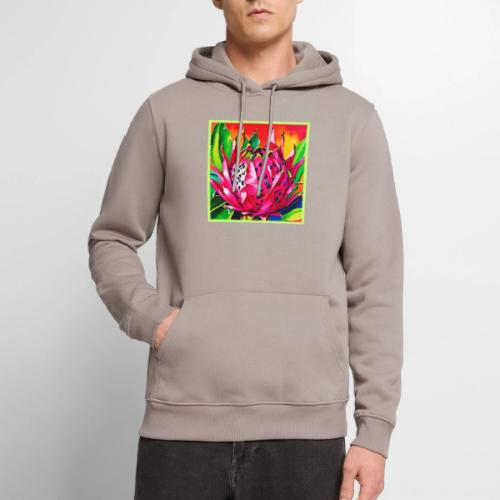 Exotic Dragon Fruit Bloom - Men's Premium Hoodie