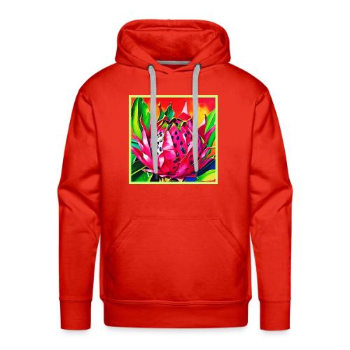 Exotic Dragon Fruit Bloom - Men's Premium Hoodie