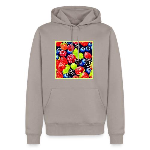 Colorful Berry Medley Design - Men's Premium Hoodie