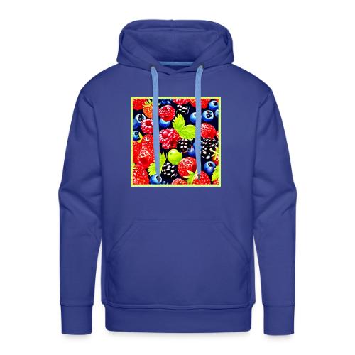 Colorful Berry Medley Design - Men's Premium Hoodie