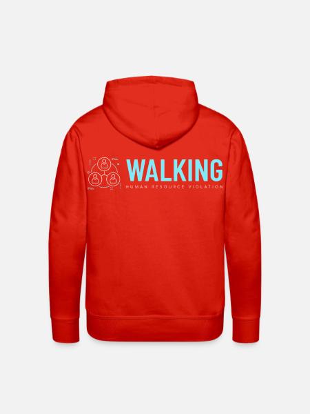 Walking HR Violation - Men's Premium Hoodie - red