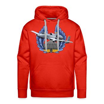 A-10 Thunderbolt - Men's Premium Hoodie - red - Front - Liam (192cm)