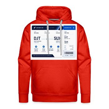DJT SUX  - Men's Premium Hoodie - red - Front - Liam (192cm)