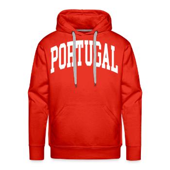Portugal - Men's Premium Hoodie - red - Front - Liam (192cm)