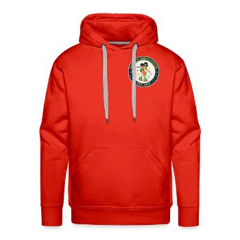 Roller Disco Fever Skater Vintage - Men's Premium Hoodie - red - Front - Liam (192cm)