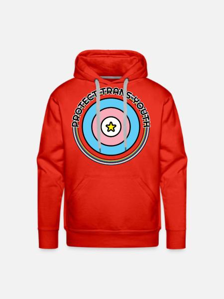 Protect Trans Youth - Men's Premium Hoodie - red
