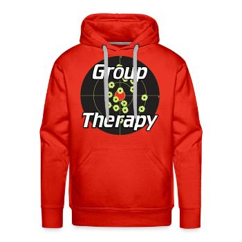 Group Therapy - Men's Premium Hoodie - red - Front - Liam (192cm)
