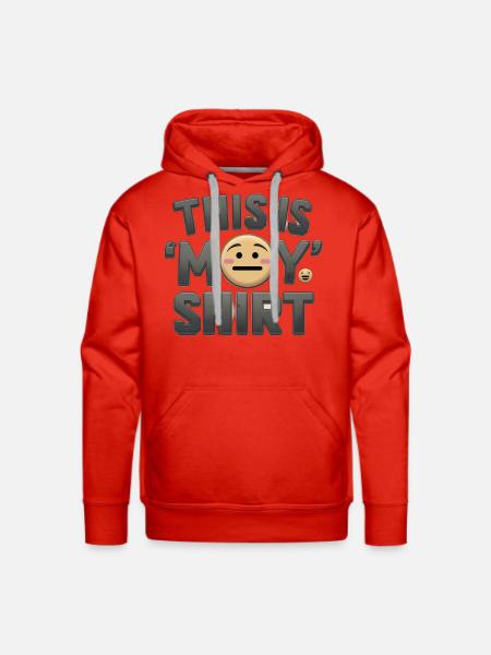 This is My ‘Meh’ Shirt - Men's Premium Hoodie - red