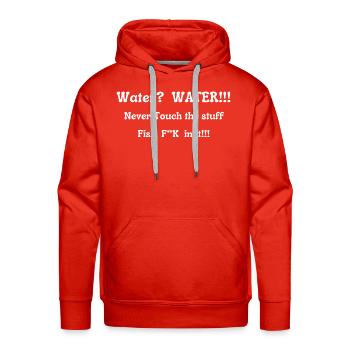 Water Never Touch The Stuff WC Fields - Men's Premium Hoodie - red - Front - Liam (192cm)