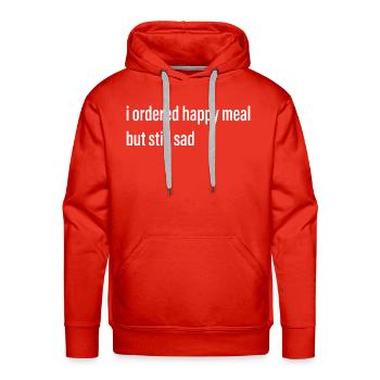 Happy Meal Meme - Men's Premium Hoodie - red - Front - Liam (192cm)