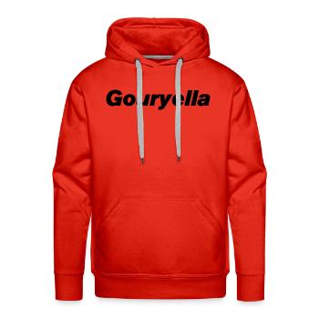 Gouryella V-neck shirt (Ferry Corsten) - Men's Premium Hoodie - red - Front - Liam (192cm)