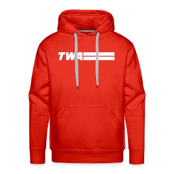 Trans World Airlines - Men's Premium Hoodie - red - Front - Liam (192cm)