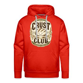 Crust Club Vintage Bakery Shirt | Retro Sourdough  - Men's Premium Hoodie - red - Front - Liam (192cm)