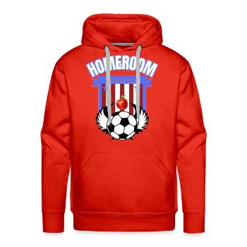Homeroom Heroes Club Soccer School Spirit - Men's Premium Hoodie - red - Front - Liam (192cm)