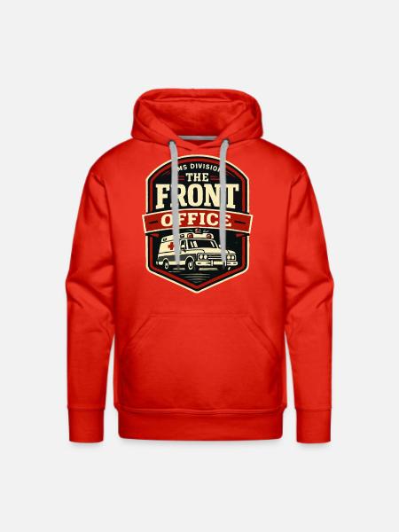 EMS Front Office Driver Badge - Men's Premium Hoodie - red