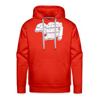 Protect Trans Kids! - Men's Premium Hoodie - red - Front - Liam (192cm)