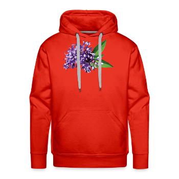 Cluster of Purple Lilac - Men's Premium Hoodie - red - Front - Liam (192cm)