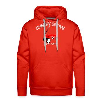 CHERRY GROVE Fire Island red wagon summer LI NY - Men's Premium Hoodie - red - Front - Liam (192cm)