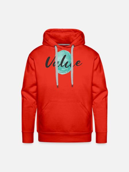 Value Yourself - Men's Premium Hoodie - red