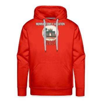Mumbai Gateway Vacation 2027 - Men's Premium Hoodie - red - Front - Liam (192cm)
