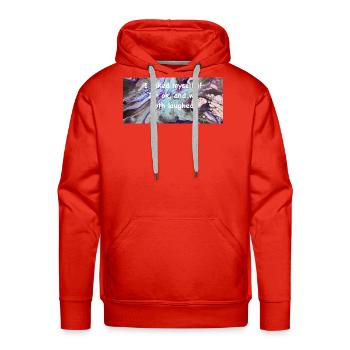 Ok or Not: Laughing in Color - Men's Premium Hoodie - red - Front - Liam (192cm)