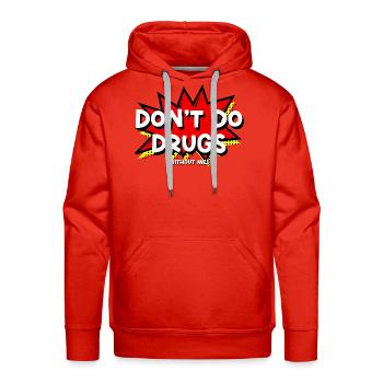 Dont Do Drugs Without Me - Men's Premium Hoodie - red - Front - Liam (192cm)
