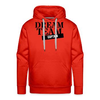Dream Team Captain - Matching Group Squad Crew - Men's Premium Hoodie - red - Front - Liam (192cm)