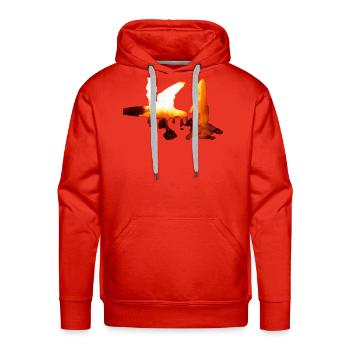 Candlelight Melt - Men's Premium Hoodie - red - Front - Liam (192cm)