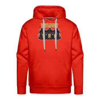 Witch Boba Trio Cats - Men's Premium Hoodie - red - Front - Liam (192cm)