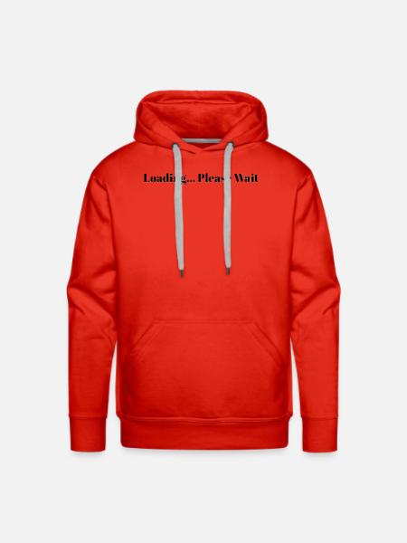 Loading... Please Wait - Men's Premium Hoodie - red