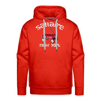 SALTAIRE Fire Island red wagon summer LI NY  - Men's Premium Hoodie - red - Front - Liam (192cm)