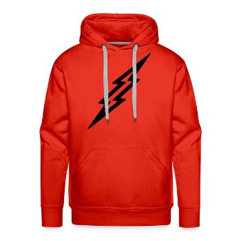 Lightning Bolt - Men's Premium Hoodie - red - Front - Liam (192cm)